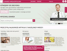 Tablet Screenshot of lekarze-wielkopolska.pl